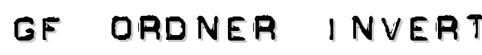 GF Ordner Inverted font